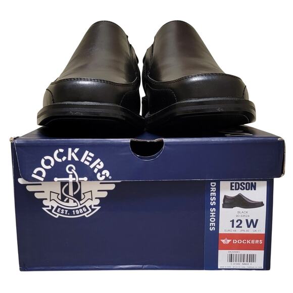 Dockers Men Square Bicycle Toe Slip On Loafers Edson Size US 12W Black main image 4
